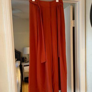 Flying Tomato Wide Leg Pants with Tie Belt